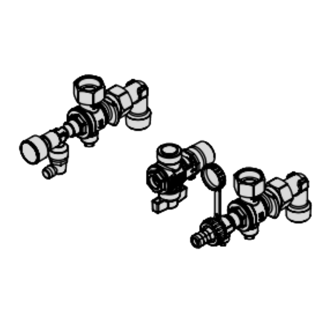 Viessmann  Valves/fittings pack for surface mounting