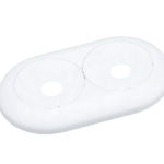 ff-therm Double rosette, white for slip-on sleeve, dim.26mm Pipe Cover
