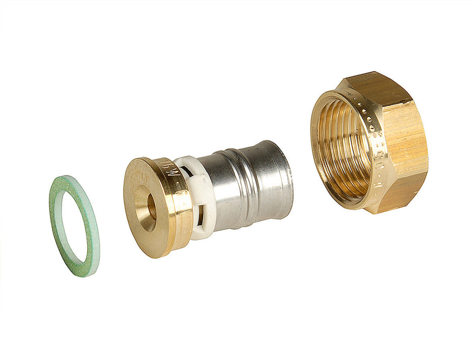 Alpex F50 PROFI flat-sealing adaptor 16mm, 20mm, 26mm, 32mm  -½   F, ¾   Female Thread FT , 1" Female Thread FT , G1¼" MS
