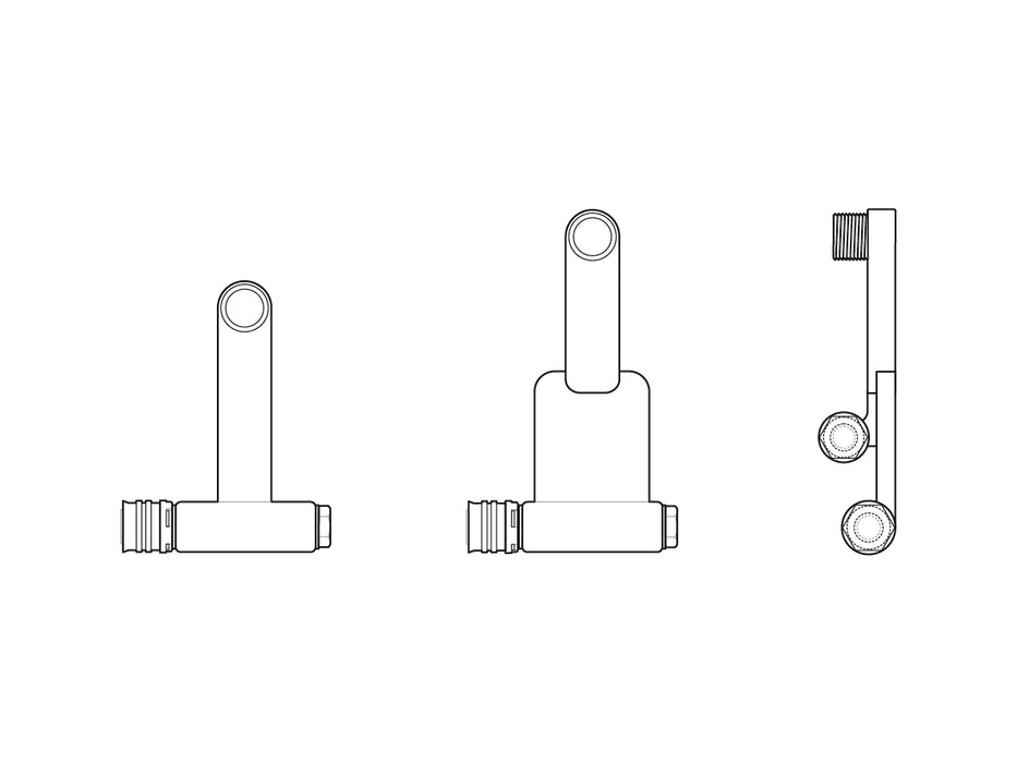 Alpex F50 PROFI radiator connection set 16mm - ½”MT - end ca