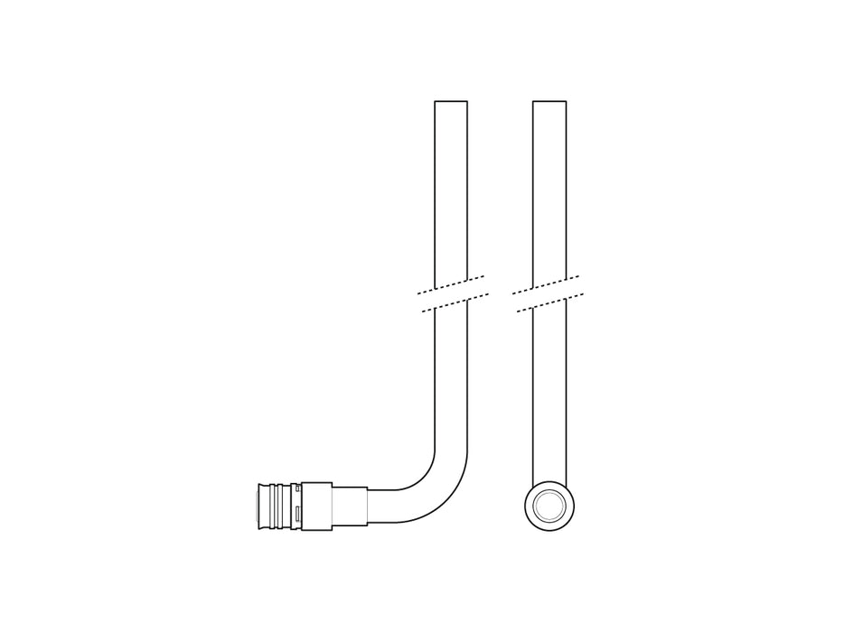 Alpex F50 PROFI radiator connection elbow 20mm - 15mm chrome