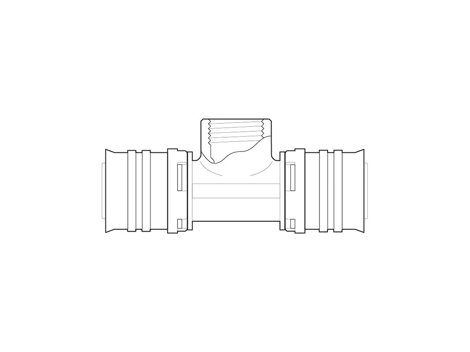 Alpex F50 PROFI T-adaptor 20mm - ¾”FT - 20mm