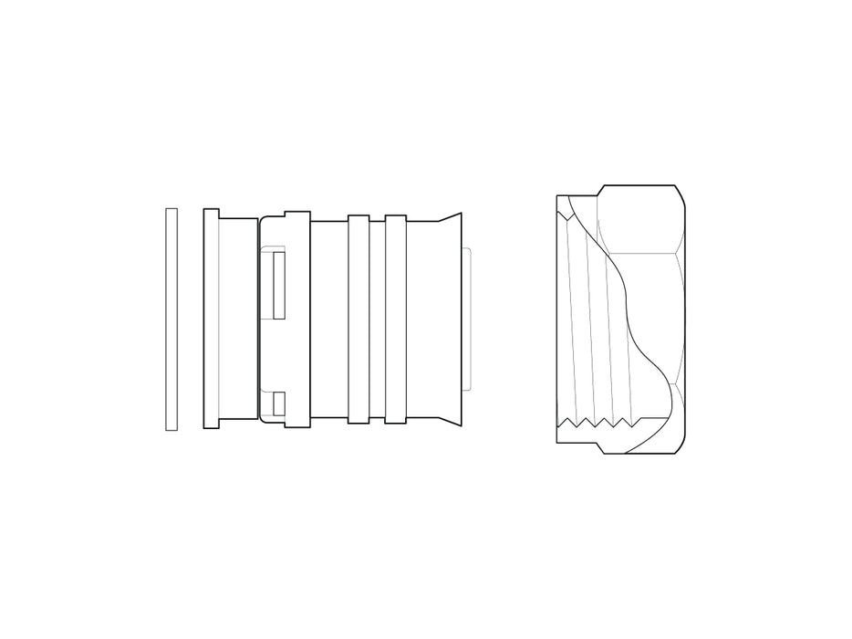 Alpex F50 PROFI flat-sealing adaptor 26mm - G1¼" MS