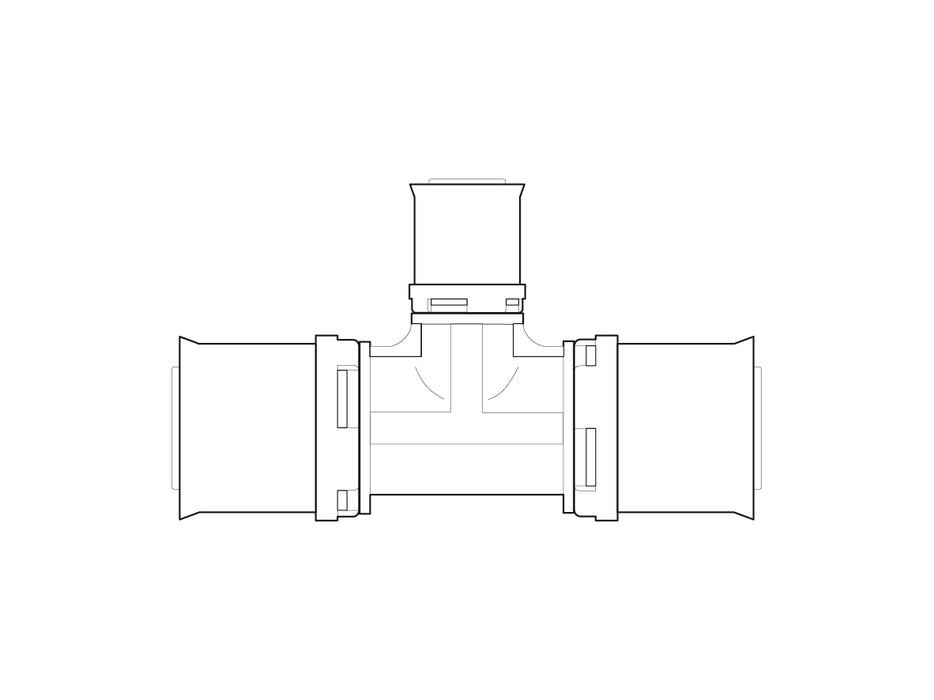 Alpex L PPSU T-piece 40mm - 26mm - 40mm