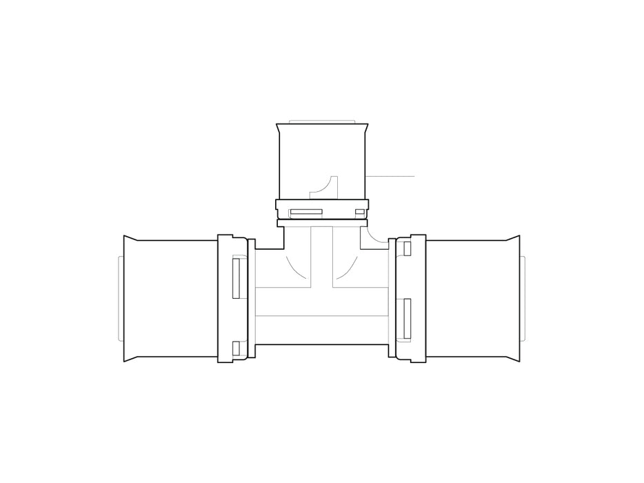 Alpex L PPSU T-piece 40mm - 32mm - 40mm