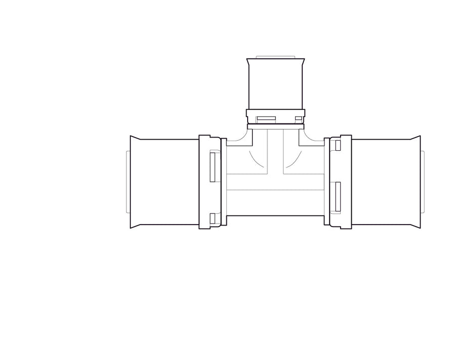 Alpex L PPSU T-piece 50mm - 20mm - 50mm