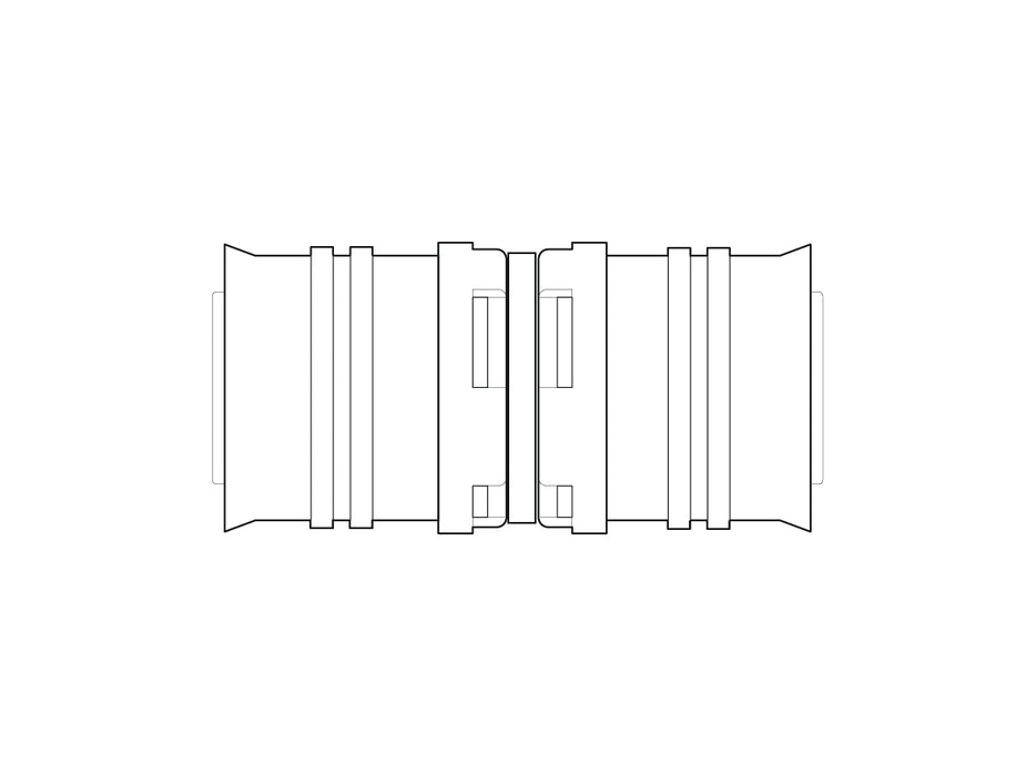 Alpex F50 PROFI PPSU coupling 20mm - 20mm