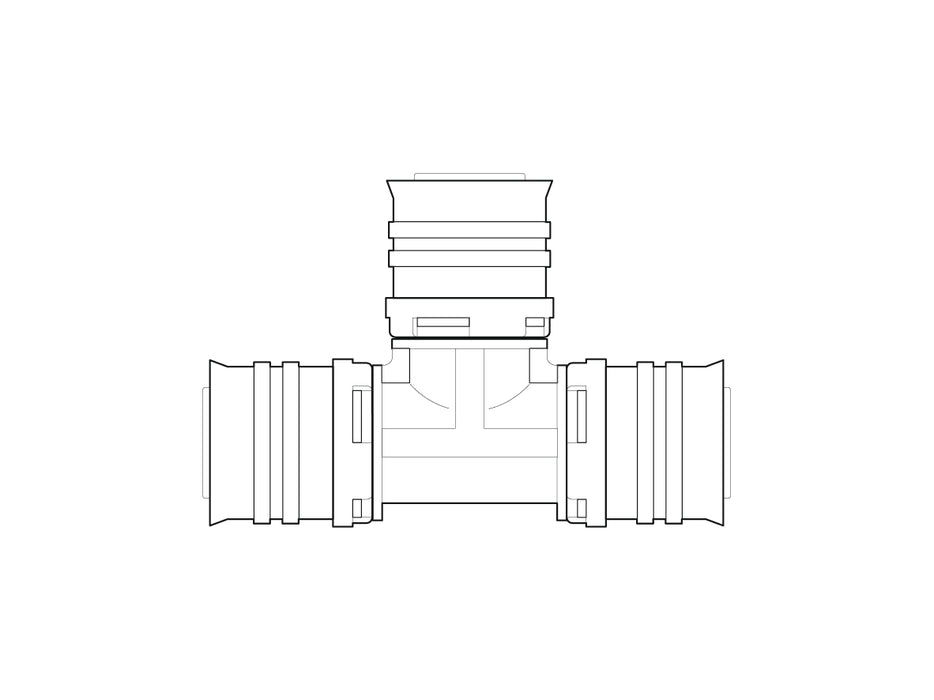 Alpex F50 PROFI PPSU T-piece 20mm - 20mm - 20mm