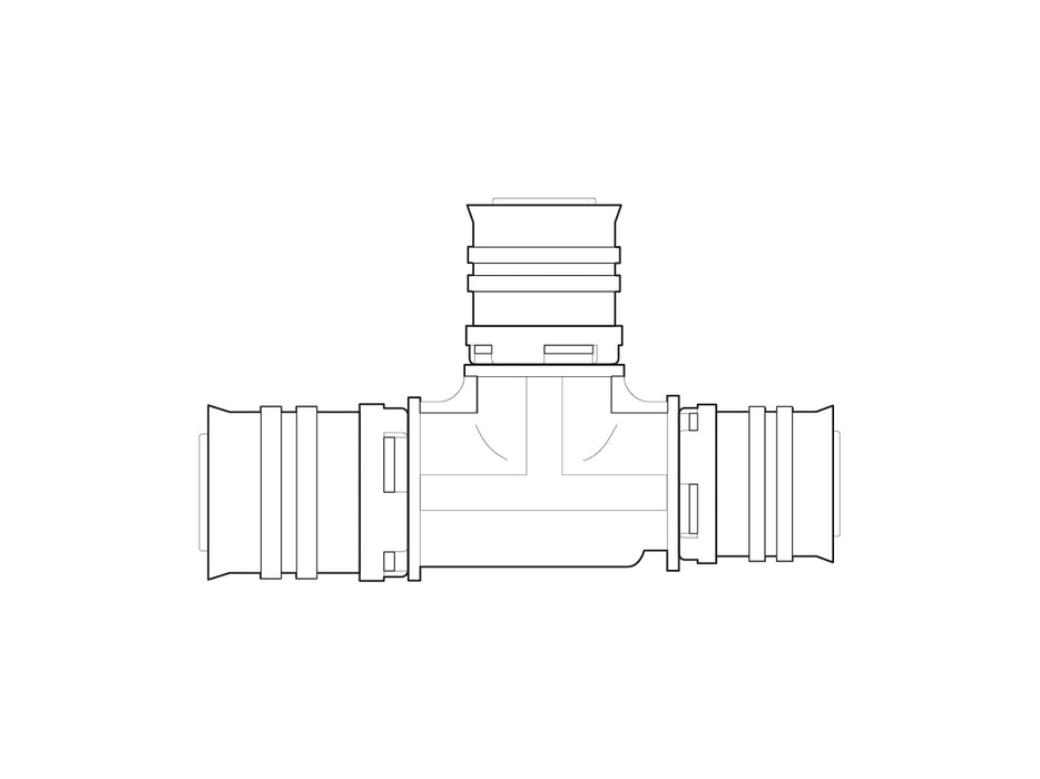 Alpex F50 PROFI PPSU T-piece 20mm - 16mm - 16mm