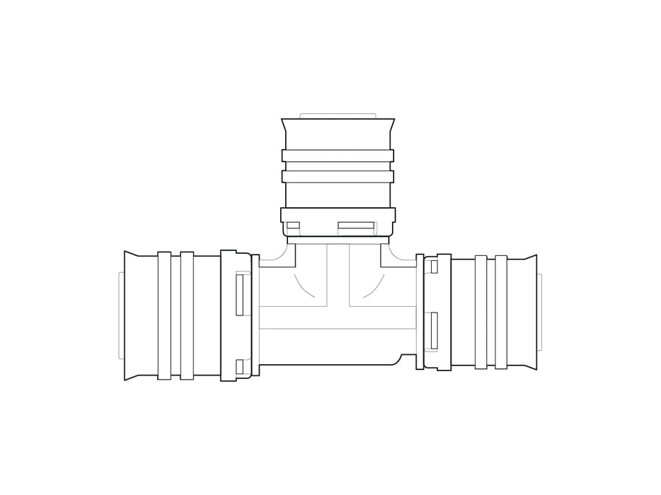 Alpex F50 PROFI PPSU T-piece 32mm - 20mm - 26mm