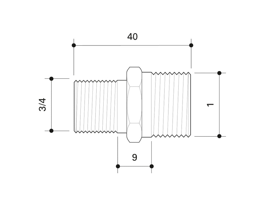 Alpex flat - sealing compression - for adaptor¾  R - 1"G