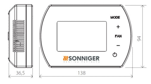 Sonniger Panel Intelligent heater controller - WIFI for Sonniger Heater Condens & Sonniger  Air Curtains