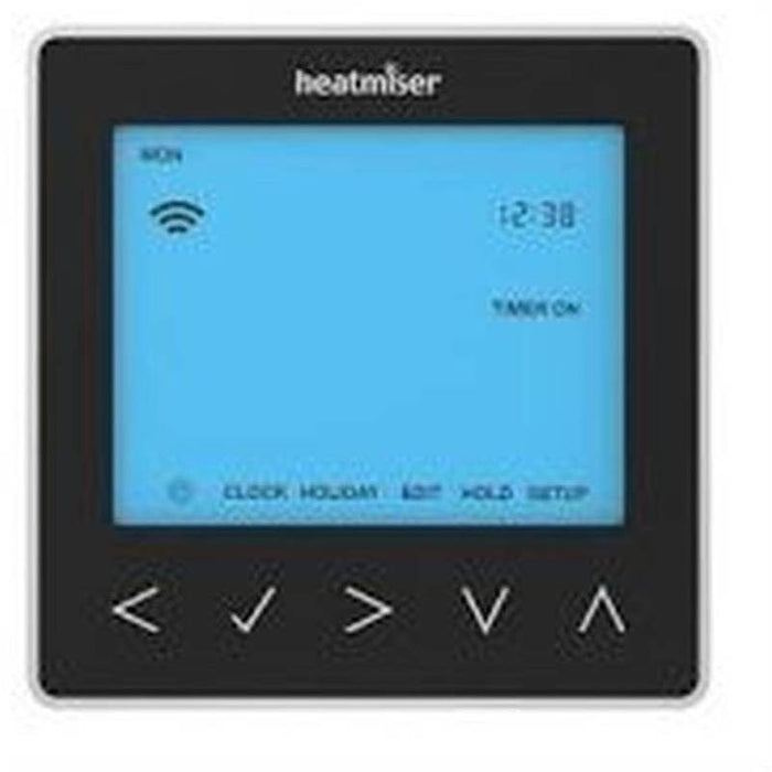 Heatmiser neoStat-HW 230v Black - Programmable Thermostat Hard Wired