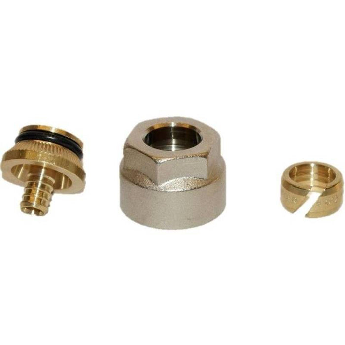 Eurok 12 x 2mm Polyethylene Pipe Fitting - Nut, Olive & Insert for Brass Manifolds
