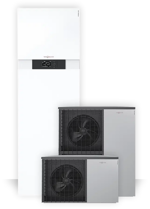 Viessmann 16 kW Vitocal 222-A Air Source Heat Pump (AWOT-M-E-AC 221.A16 230) Heating & Cooling with integrated 220 litre DHW cylinder - Z017314